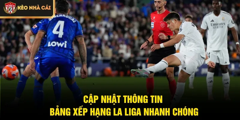 Cập nhật thông tin Bảng xếp hạng La Liga nhanh chóng