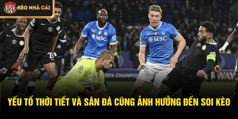 Yếu tố thời tiết và sân đá cũng ảnh hưởng đến soi kèo