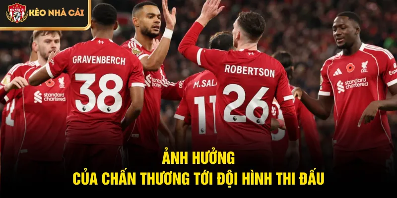 Ảnh hưởng của chấn thương tới đội hình thi đấu